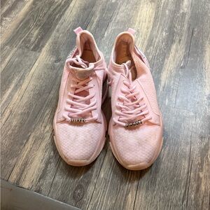 Juicy Couture Light Pink Knit Athletic Sneakers